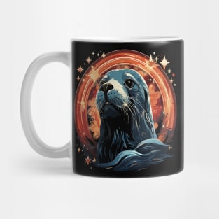 Patriotic Harp Seal Mug